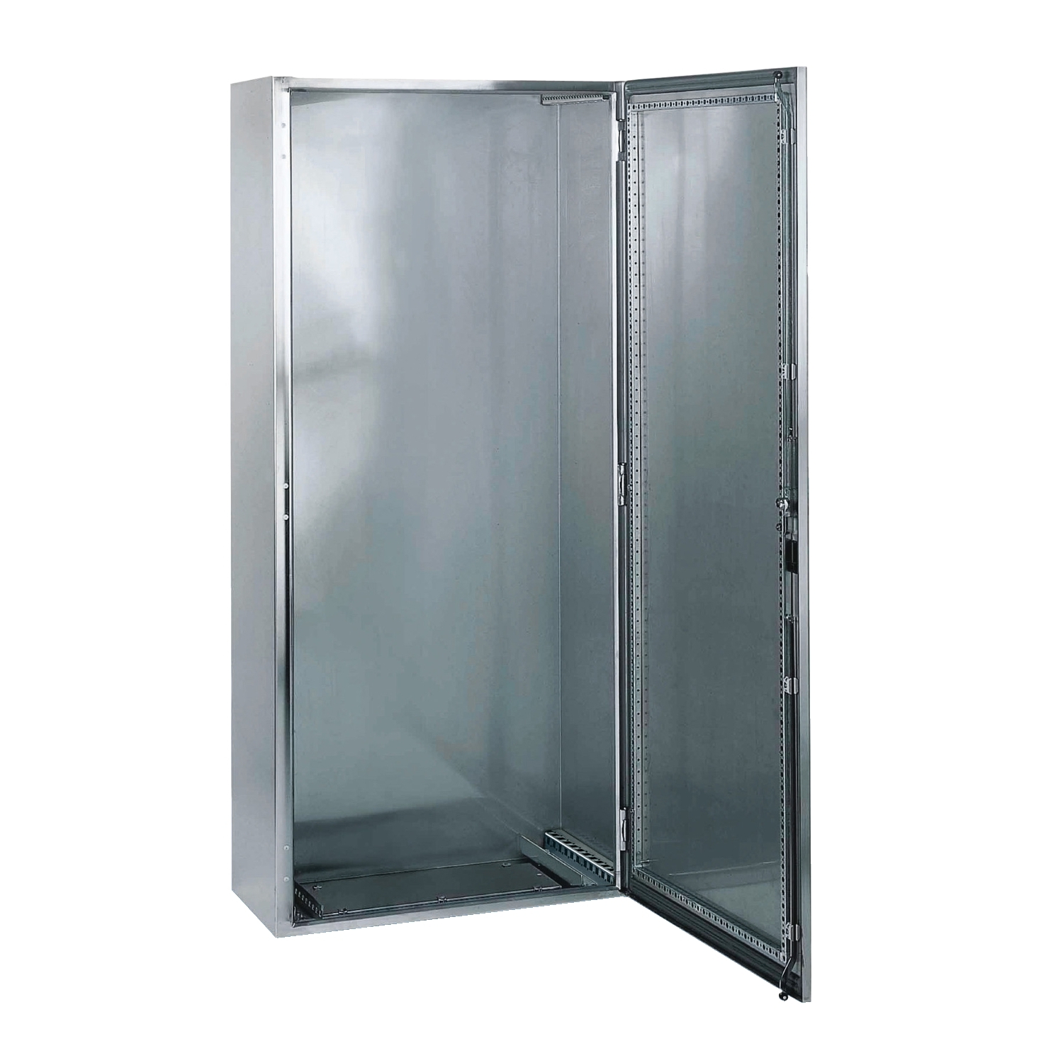 Schneider Electric Freestanding Enclosure; 78.7" x 39.4" x 15.7"; Stainless Steel 316L; Solid Door; Hinge Connection; IP 55